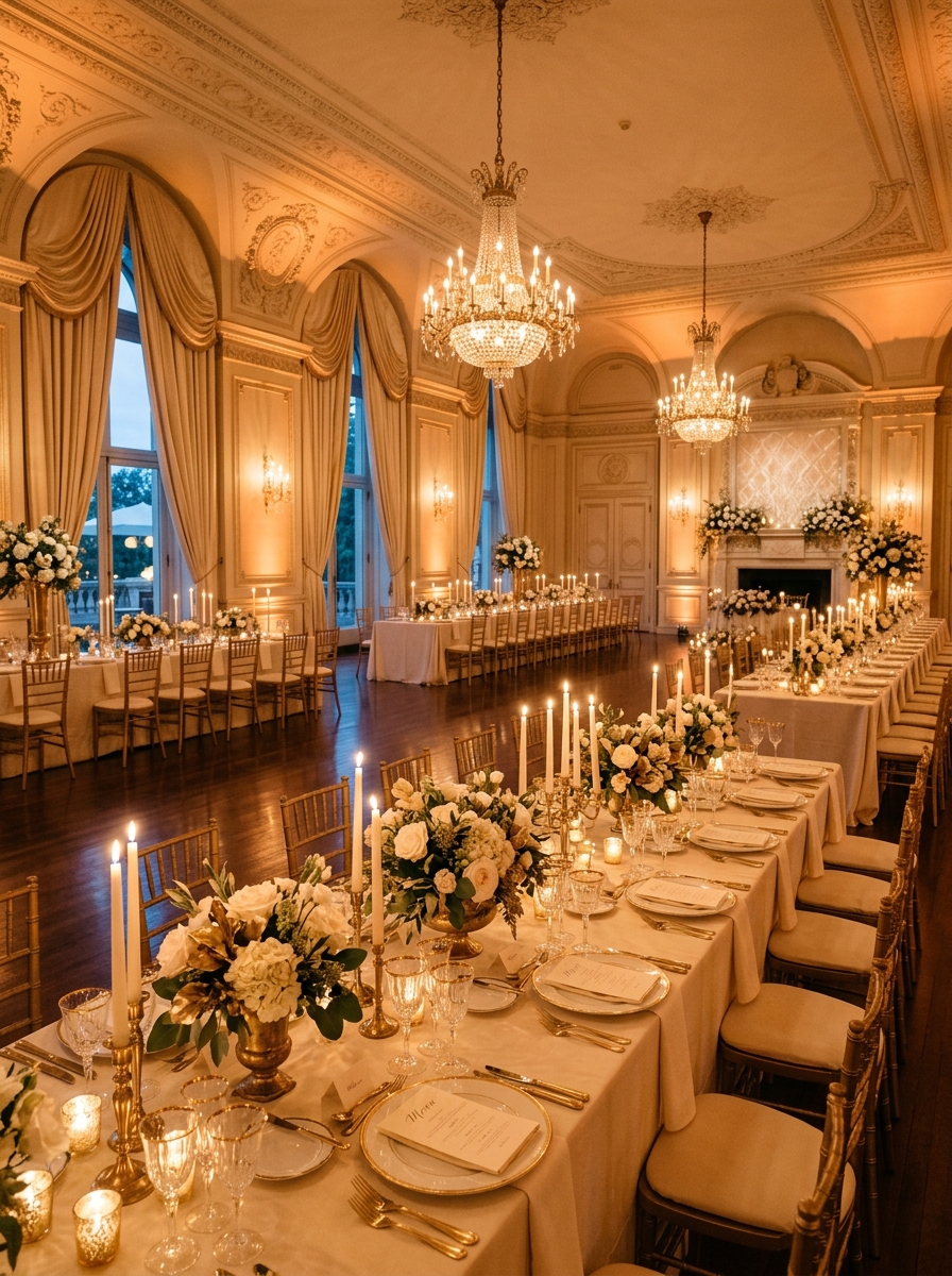 Premium reception lighting setup at a Perth wedding venue
